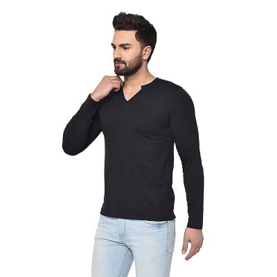 Long Sleeve V Neck T Shirt Manufacturers, Suppliers, Exporters in Delhi