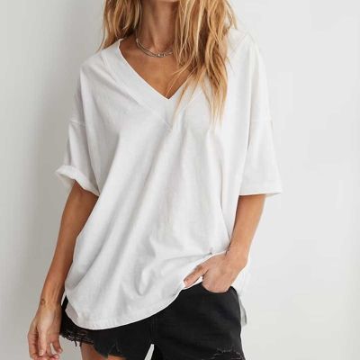 Oversized V Neck T Shirt Manufacturers, Suppliers, Exporters in Delhi