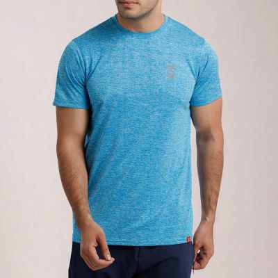 Performance Polyester-Spandex T-Shirt – Slim Fit, 4-Way Stretch & Sweat-Wicking | S to XL Manufacturers, Suppliers, Exporters in Delhi