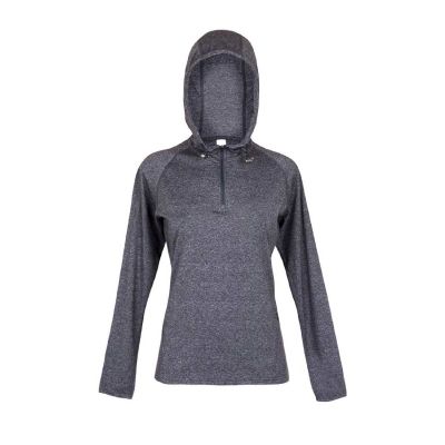Active Womens Hooded T-Shirt – Moisture-Wicking, Breathable Polyester for Workouts in Neon Pink, Light Blue, Grey (S-XL) Manufacturers, Suppliers, Exporters in Delhi