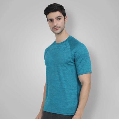 Athletic Fit Raglan Sleeve Polyester T-Shirt - Stretchable and Lightweight for Sports, Fitness, and Casual Wear (Sizes S to XL) Manufacturers, Suppliers, Exporters in Delhi