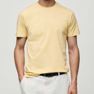 Classic Basic Cotton T-Shirt - Regular Fit Crew Neck in Soft, Eco-Friendly Fabric (Sizes S to XXL) Manufacturers, Suppliers, Exporters in Delhi