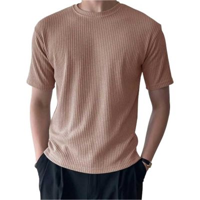 Classic Knitted Crew Neck T-Shirt for Men - 100% Cotton, Regular Fit, Soft and Breathable Fabric Manufacturers, Suppliers, Exporters in Delhi