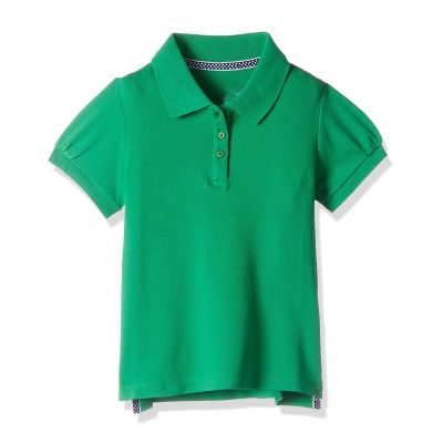 Cotton Pique Polo T-Shirt for Girls - Regular Fit Short Sleeve Top in Pink, White, Navy & Mint Green (Ages 3-15) Manufacturers, Suppliers, Exporters in Delhi