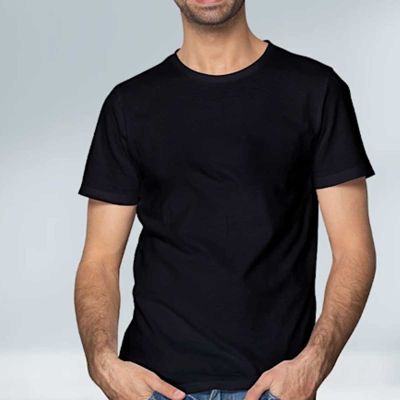 Customizable Casual T-Shirt for Men - 100% Cotton, Regular Fit with Crew Neck for Branding Manufacturers, Suppliers, Exporters in Delhi