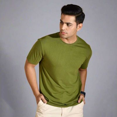 Eco-Friendly Crewneck T-Shirt | 100% Recycled Cotton & Sustainable Fashion Manufacturers, Suppliers, Exporters in Delhi