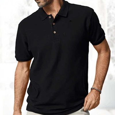Embroidered Collar T-Shirt | 100% Cotton | Regular Fit | Premium Look | S-3XL Manufacturers, Suppliers, Exporters in Delhi