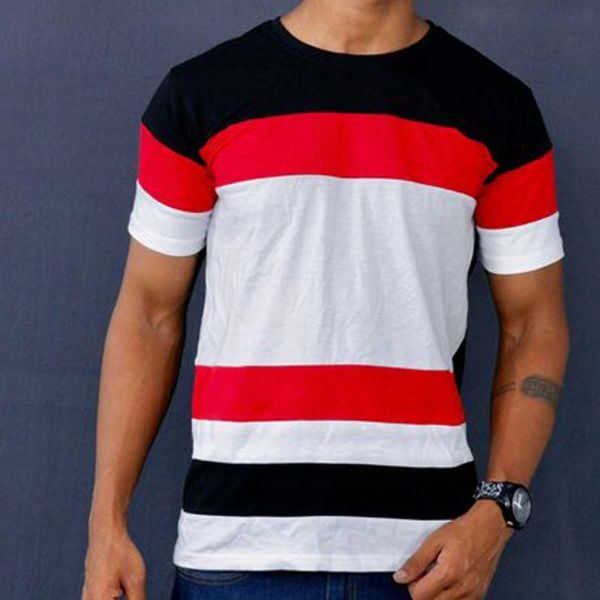 Fashion-Forward Half Sleeve Color Block T-Shirt for Men - Sizes S to 3XL Manufacturers  in Delhi