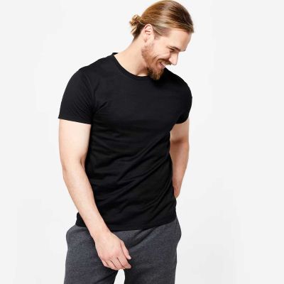 Fitted Gym T-Shirt - 92% Polyester, 8% Spandex, V-Neck, Sleek Silhouette Manufacturers, Suppliers, Exporters in Delhi