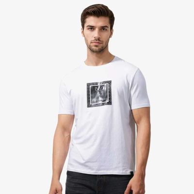 Graphic Logo T-Shirt for Men - 100% Cotton, Regular Fit, Large Front Graphic Print Manufacturers, Suppliers, Exporters in Delhi