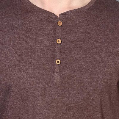 Half Sleeve Henley T-Shirt – 100% Cotton, Regular Fit for Smart Casual Style Manufacturers, Suppliers, Exporters in Delhi