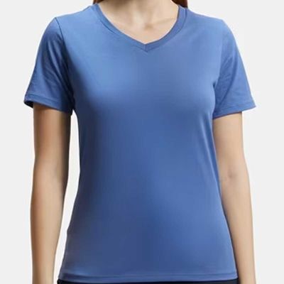 Half Sleeve V-Neck T-Shirt – 100% Combed Cotton, Slim Fit for Casual & Semi-Formal Wear Manufacturers, Suppliers, Exporters in Delhi