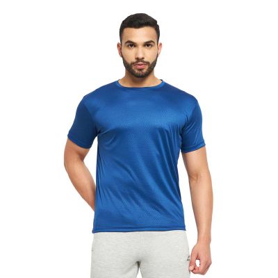 Knitted Athletic T-Shirt for Men - 85% Polyester, 15% Spandex, Moisture-Wicking Fabric Manufacturers, Suppliers, Exporters in Delhi