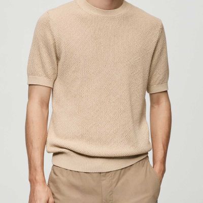 Lightweight Knitted T-Shirt for Men - 60% Cotton, 40% Polyester, Breathable Regular Fit Manufacturers, Suppliers, Exporters in Delhi