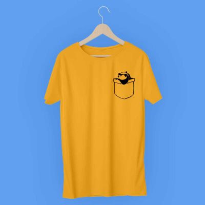 Logo Pocket T-Shirt for Men - 100% Cotton, Regular Fit with Small Logo Print on Pocket Manufacturers, Suppliers, Exporters in Delhi