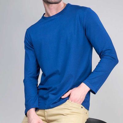 Long Sleeve Crewneck T-Shirt | Soft Cotton for Casual Layering Manufacturers, Suppliers, Exporters in Delhi