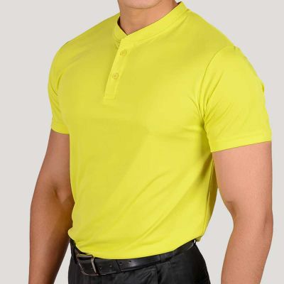 Mens Quick-Dry Performance Henley T-Shirt - Comfortable Long Sleeves, Perfect for Active Wear Manufacturers, Suppliers, Exporters in Delhi