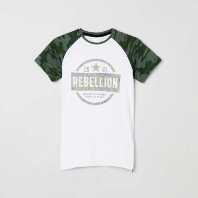 Mens Graphic Print Raglan T-Shirt - 100% Cotton, Bold Design, Sizes S-XXL Manufacturers, Suppliers, Exporters in Delhi