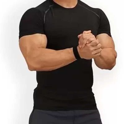 Muscle Fit T-Shirt – 95% Cotton, 5% Spandex, Stretchable Fabric for Enhanced Physique | S to XL Manufacturers, Suppliers, Exporters in Delhi