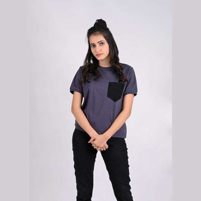Pocket Lycra T-Shirt – 90% Cotton, 10% Lycra, Regular Fit with Stretch | S to 3XL Manufacturers, Suppliers, Exporters in Delhi