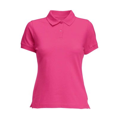 Polo Ladies’ T-Shirt - Regular Fit 100% Cotton Pique Top with 3-Button Placket in Pink, White, Navy, Black & Mint Green (XS to XL) Manufacturers, Suppliers, Exporters in Delhi