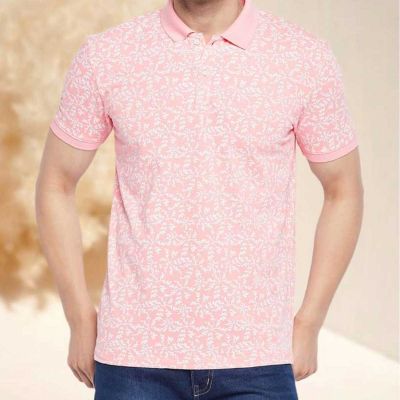 Printed Collar T-Shirt | 100% Cotton | Regular Fit | Unique Designs | S-3XL Manufacturers, Suppliers, Exporters in Delhi