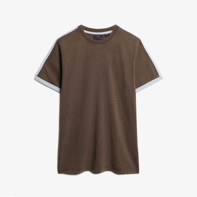 Retro Striped Polo T-Shirt - Cotton-Spandex Blend for Comfortable Stretch and Style (Sizes S to XXL) Manufacturers, Suppliers, Exporters in Badr