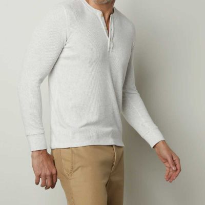 Slim Fit Ribbed Knit Henley - Long Sleeves, Flexible Fabric for Comfortable Layering Manufacturers, Suppliers, Exporters in Delhi