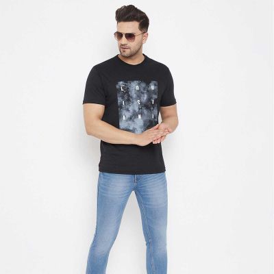 Tie-Dye Graphic T-Shirt | Relaxed Fit | Stretchy Cotton-Lycra Blend | Multicolor | S-XXL Manufacturers, Suppliers, Exporters in Delhi