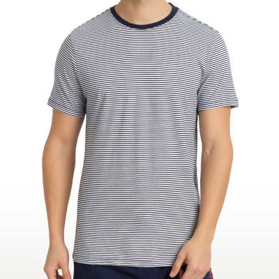 Trendy Striped Cotton T-Shirt | 65% Polyester, 35% Cotton | Regular Fit Manufacturers, Suppliers, Exporters in Delhi