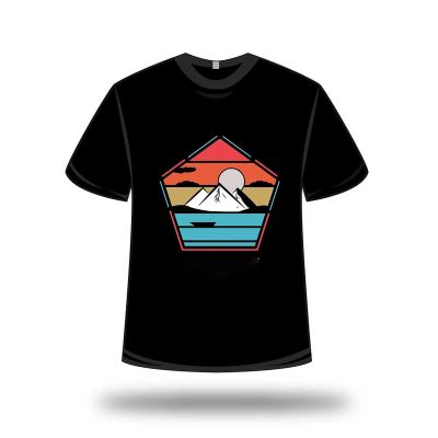 Vintage Style Logo T-Shirt for Men - 100% Cotton, Slim Fit with Distressed Logo Print Manufacturers, Suppliers, Exporters in Delhi