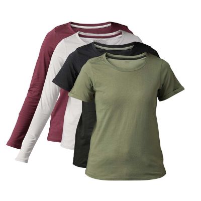 Womens Basic Round Neck T-Shirt - Soft Cotton Tee for Everyday Comfort Manufacturers, Suppliers, Exporters in Delhi