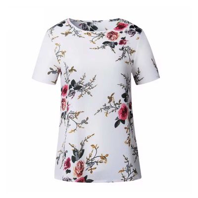 Womens Floral Print T-Shirt | Slim Fit in Soft Jersey Cotton | Perfect for Casual Wear & Summer Outings Manufacturers, Suppliers, Exporters in Delhi