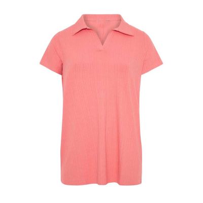 Womens Ribbed Polo T-Shirt | Body-Hugging Fit with Stretchy Fabric | Ideal for Casual & Dressy Occasions Manufacturers, Suppliers, Exporters in Delhi