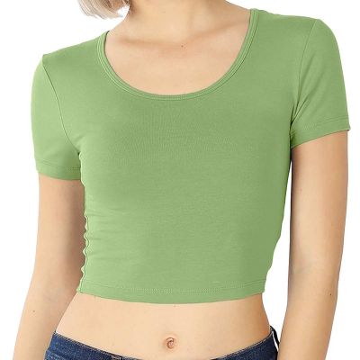 Womens Basic Short T Shirt Soft Cotton for Casual Wear XS to XL Manufacturers, Suppliers, Exporters in Delhi