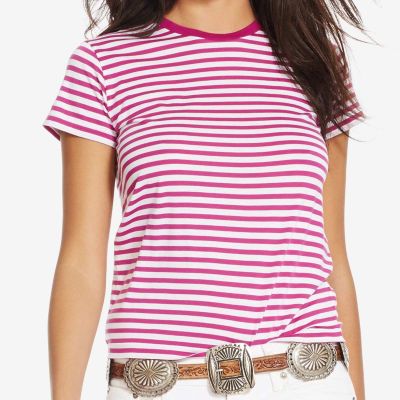 Womens Polo Striped T Shirt Classic Collar Cotton Casual Wear XS to XL Manufacturers, Suppliers, Exporters in Delhi