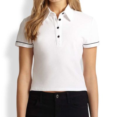 Womens Polo Style Short T Shirt Classic Cotton for Office Wear XS to XL Manufacturers, Suppliers, Exporters in Delhi