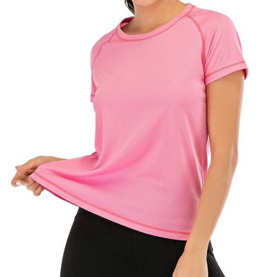 Womens Sporty Short T Shirt Moisture Wicking for Active Wear XS to XL Manufacturers, Suppliers, Exporters in Delhi